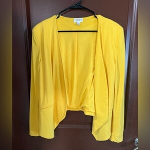 Blazer By Bisou Bisou In Yellow, Size: L